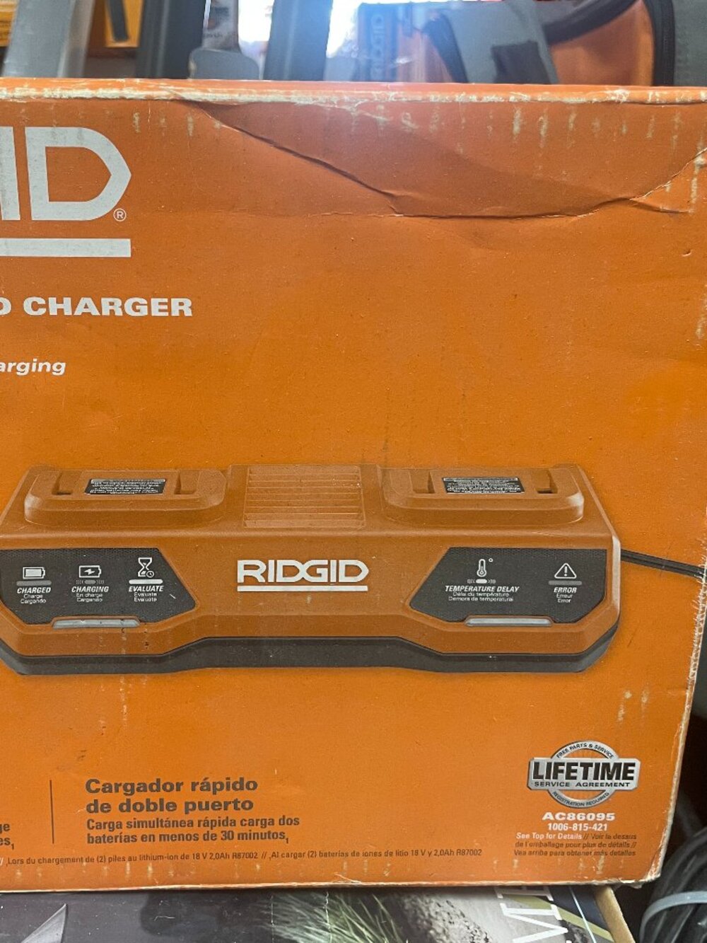 RIDGID Dual Port Rapid Charger